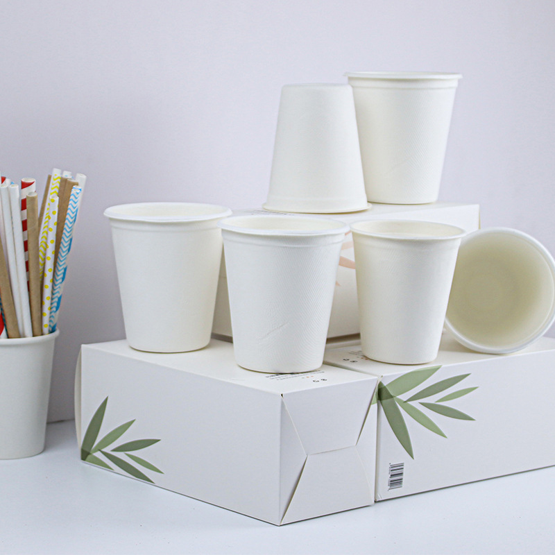 Paper For Cake Sugarcane Bagasse Disposable Drink Coffee Cup Eco Friendly